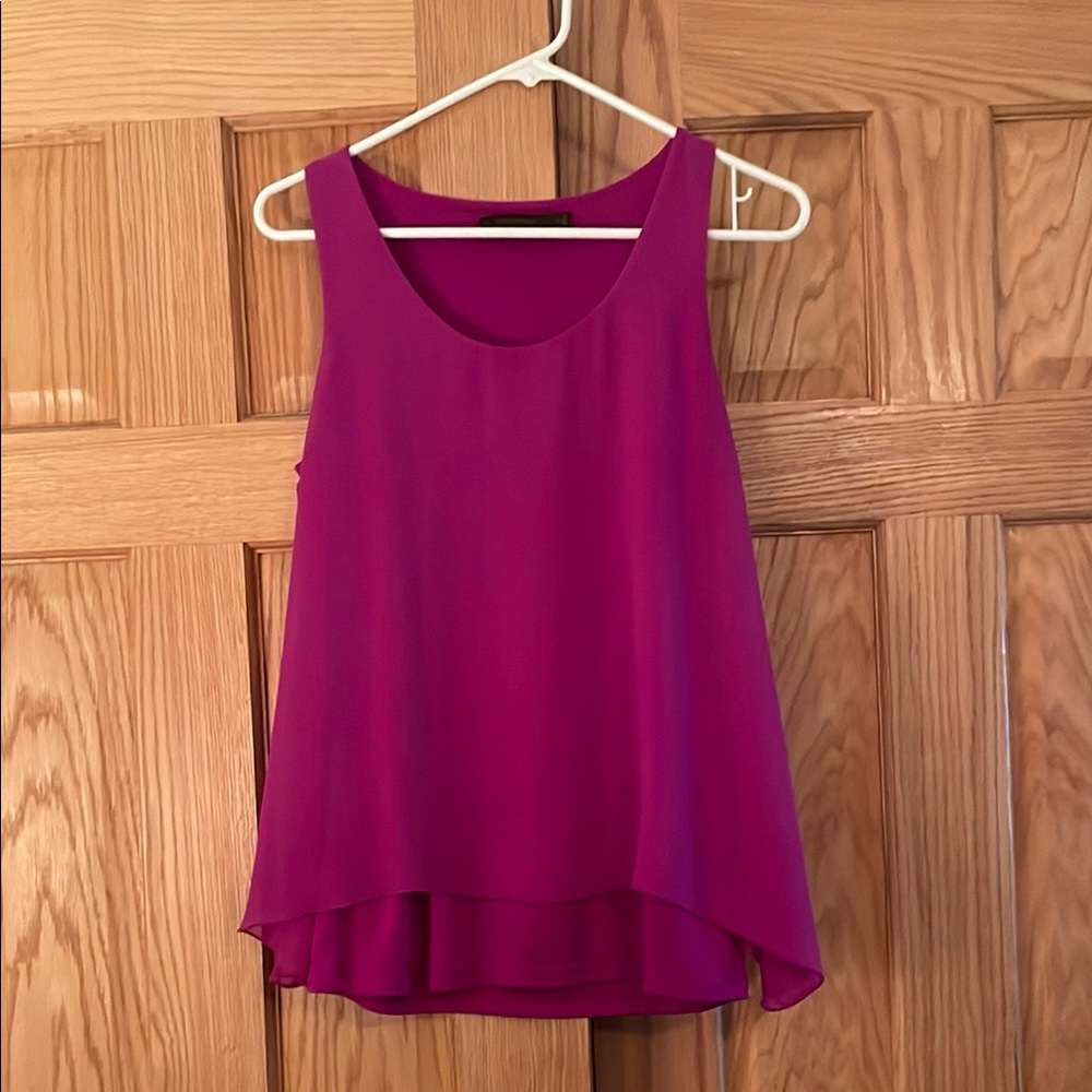 Sleeveless Magenta Top